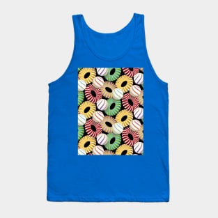 Abstract 3D Geometric Shapes Pattern Tank Top